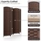 Sorbus 4 Panel Room Divider Panel, 6 ft. Tall Extra Wide Double Hinged Panels - Folding Privacy Screens